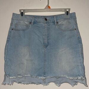 Forever 21 Blue Mini Pencil Skirt